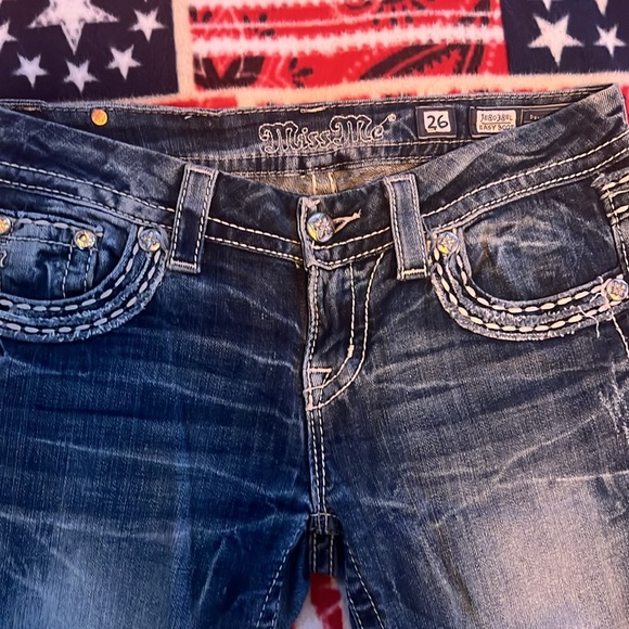 Miss Me Easy Fit Bootcut Jeans Size 26 - Picture 2 of 4